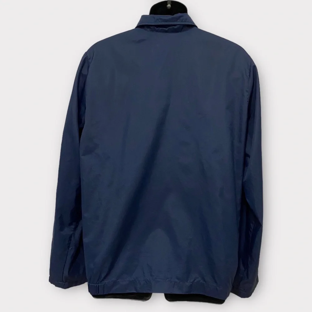 Nike Vintage 80’s Men’s Blue & White Kangaroo Pocket Windbreaker Size Medium - Picture 5 of 9